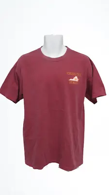 New Minor Flaw Virgina Tech Hokies Mens Size L Large Red Shirt • $4.65