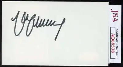 Max Schmeling JSA Cert Signed 3x5 Index Card Autograph • $49