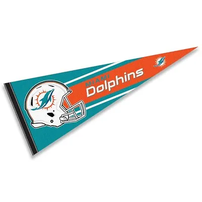 Miami Dolphins NFL Helmet Pennant • $12.95