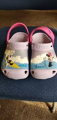 Girls’ DISNEY CROCS Minnie Mouse Makin’ Waves - Size 2Y (Pre—Owned) • $8