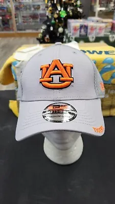 Nwt Ncaa Auburn Tigers Gray Cap Hat Logo Flex Fit New Era 39thirty 3930 M-l • $23.99