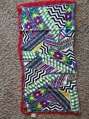 Adrienne Vittadini 100% Rayon Tribal Design Scarf/Wrap/Shawl 34  X 32  • $7.99