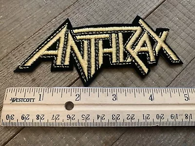 Rare Vintage *NEW OLD STOCK* 80s Unused Patch Anthrax Heavy Metal 5  FREE SHIP • $25