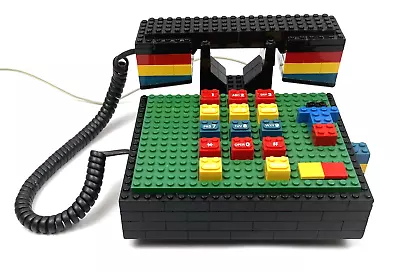 Vintage Tyco Super Blocks Telephone With Drawer 1980's Lego Brick Clone Phone • $59