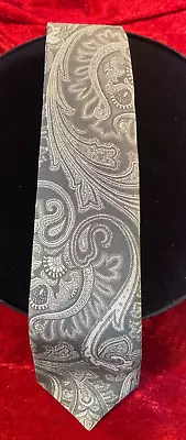 Kiton Napoli Tie Shades Of Gray Seven Fold Plush Silk Tie 60 X 3.5 In • $45