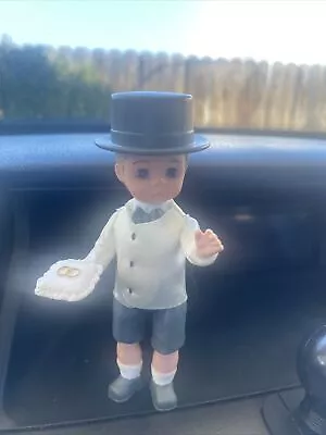 Vintage MADAM ALEXANDER Small McDonalds Doll RING BEARER CARRIER Wedding • $5