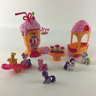 My Little Pony Ponyville Ice Cream Shake Diner Playset Mini Figures Hasbro MLP • $26.36