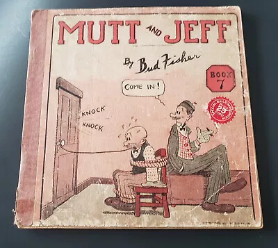 1920’s Vintage Mutt And Jeff Hard Back Comic Book 10” X 10” Square • $24