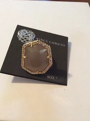 $48 Vince Camuto Pave Stone Border Ring Size 7. VC98 • $34.88