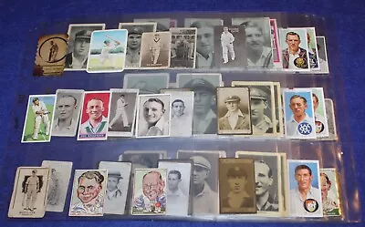 Lot Of 97 Original Vintage Cricket Cards Including 6 Don Bradman • $116.58