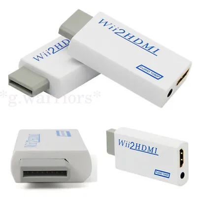 £3.97 • Buy Wii To HDMI 1080P 3.5mm Converter Adapter Audio HD Video Outputs For Wii2HDMI