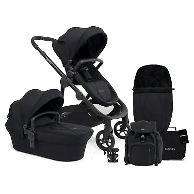 ICandy Orange 3 Carrycot & Pushchair Complete Bundle - Black Edition • £869.99