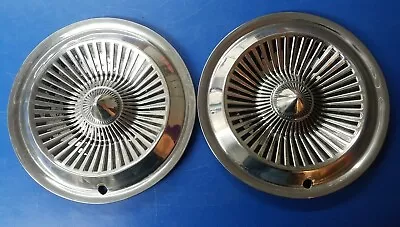 *TWO* Vintage 1961 Dodge Coronet Polara 14  Hubcaps Wheel Covers USED. #L6 • $49.99