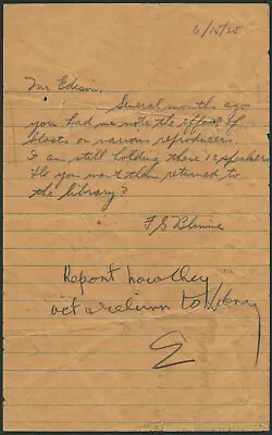Thomas A. Edison - Autograph Note Signed Circa 1925 • $1700