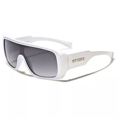 Biohazard Goggle Style White Mens Designer Sunglasses Amplifier Shades New • $12.72