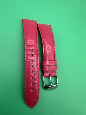 Genuine Michele 20mm PINK  Watch Leather Band Strap Made In France • $29.99