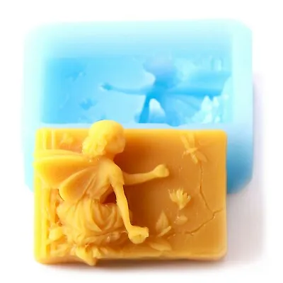 Flower Fairy Rectangle Landscape Silicone Soap Mould • £13.95