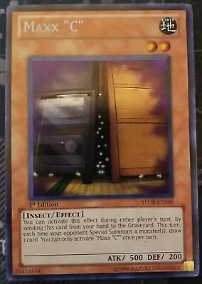 Maxx C STOR-EN086 Secret Rare 1st Edition Yugioh NM • $250