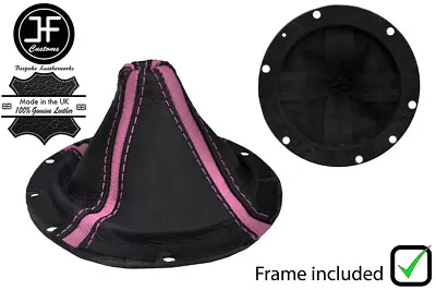 Black&pink Stripe Lthr Manual Shift Boot + Plastic Frame For Dodge Viper 03-06 • $296.94