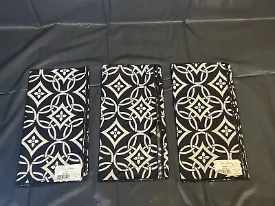 Vera Bradley Concerto Napkin Set Of 3 USA Black & White New And New With Tags • $17.99