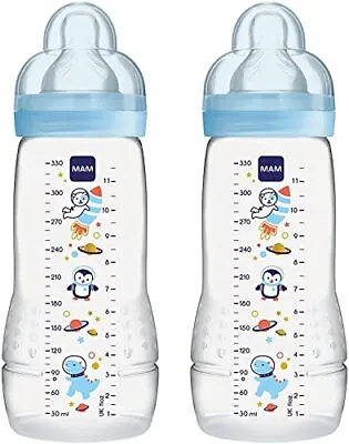 MAM Easy Active Baby Bottle With Fast Flow MAM Teats Size 3 Twin Pack Of Baby... • £16.74