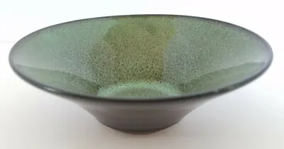 Gabbay Fusion Wasabi 5 1/2  Fruit/Dessert/Sauce Bowl Green Speckled Brown Trim  • $24.50