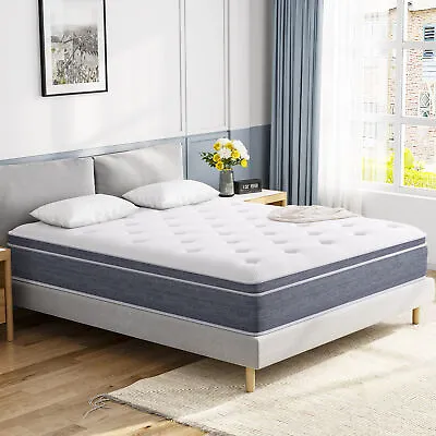 12 Inch Twin Full Queen King Size Hybrid Mattress With Individual Pocket Spring • $198.35