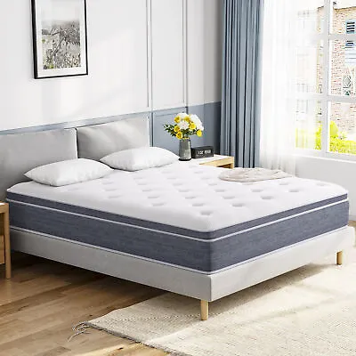 Crduf Mattress 12 Queen Hybrid Mattress In A BoxInnerspring And Gel Memory Foam • $160.96