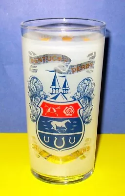 Vintage 1968 Kentucky Derby Official Frosted Mint Julep Glass Churchill Downs • $19.99