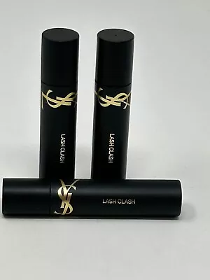 3 YSL Lash Clash Extreme Volume Mascara  BLACK  .06OZ NEW Fresh Bulk • $17.55