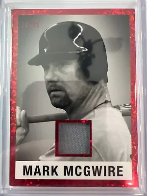 MARK McGWIRE 2022 LEAF IN THE GAME RED GAME USED JERSEY RELIC #ED 11/45 • $20