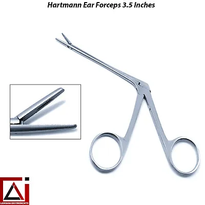 Beaden® Hartman Alligator Ear Forceps 3.5  ENT Serrated Surgical Orthopedic Tool • £5.99