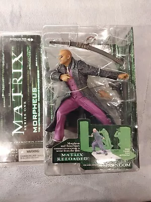 New Morpheus The Matrix Reloaded Series One Mcfarlane Toys Figure 2003! E20 • $37.80