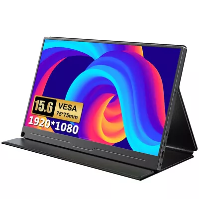 UPERFECT Gaming Monitor 15.6'' 1920*1080 Laptop Monitor USB C HDMI PC Screen • $141.55