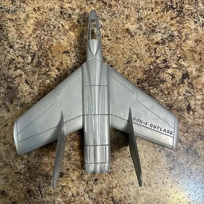 Original MARX Army Playset Gray Plastic F-7U-1 Cutlass Jet Airplane • $39.99