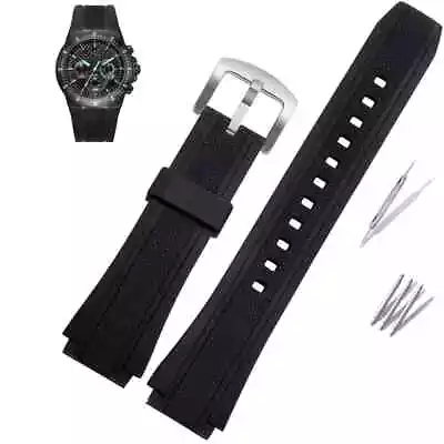 Silicone Rubber Sports Watch Strap For Casio Edifice EF-552 Watchbands 25*20mm • $25.99