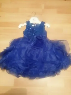 £15.99 • Buy Baby  Party And Occasion Wear. Blue, Sizes 2 To 18 Months, Very Gorgeous Dress.