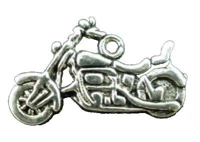 Motorcycle #1 Charm Pendant Tibetan Silver J1044-7 • $6.49