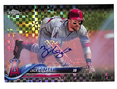 2018 Topps Update Chrome Zack Cozart 51/125 Auto Autograph Xfractor Card Angels • $9.99