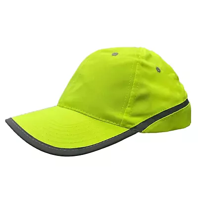 Pro Climate Hi Vis Safety Baseball Cap Mens Womens Reflective Work Hat Yellow • £4.69