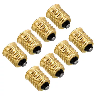 8Pcs E14 To E12 Adapter Converter Light Socket Bulb Base Adapter Gold Tone • $11.24
