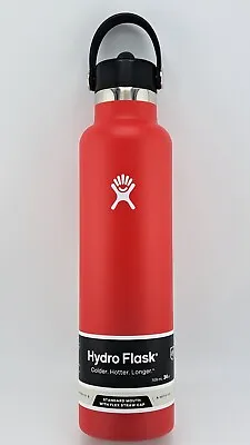 Hydro Flask® 24 Oz Standard Flex Straw Cap Insulated /Cardinal Red - BRAND NEW • $29