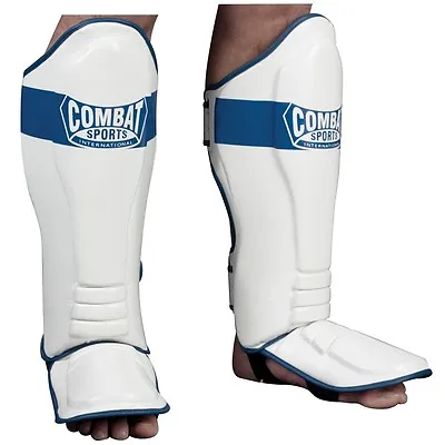 Combat Sports Kickboxing Shin Guards MMA Muay Thai Sparring Instep Gear Training • $79.95