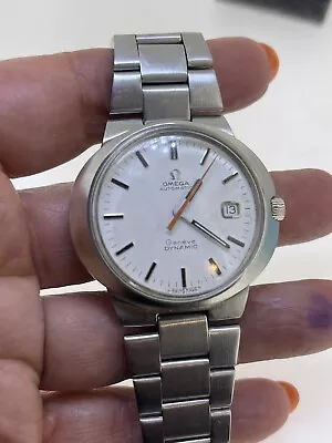 Vintage Omega Geneve Dynamic Automatic Steel Mens Watch • $750