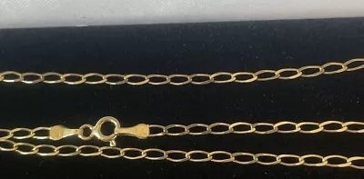 Vintage 9ct Gold Chain Rolo 20 1/2  Inch Gold Necklace 9 Carat Gold • £119.99