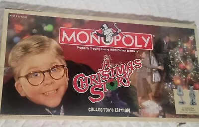 Monopoly A CHRISTMAS STORY Collectors Edition 2007 W/6  Pewter Tokens • $35