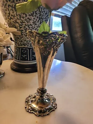 Vintage Wilcox Silver Plate Co. Quadruple Plate VASE 8  #3450. Circa.1923-1941 • $74.99