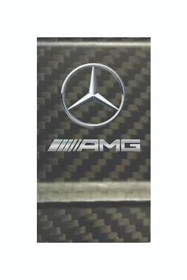 Mercedes AMG Logo REAL Carbon Fiber Money Clip In 2x2 Gloss *Top Quality* • $34.99