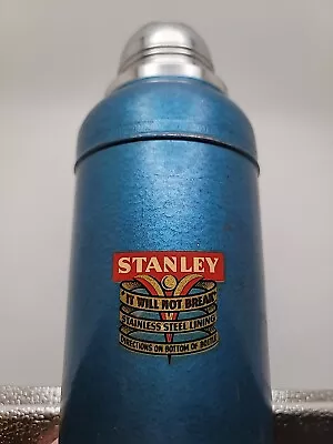 Vintage Stanley Super Vac Thermos With Original Cork  Dated February 1951 • $30