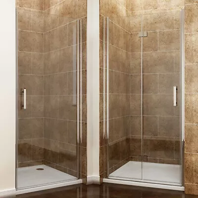 Frameless Pivot/Bifold Shower Enclosure Door Glass Screen Cubice 700 760 800 900 • £122.99